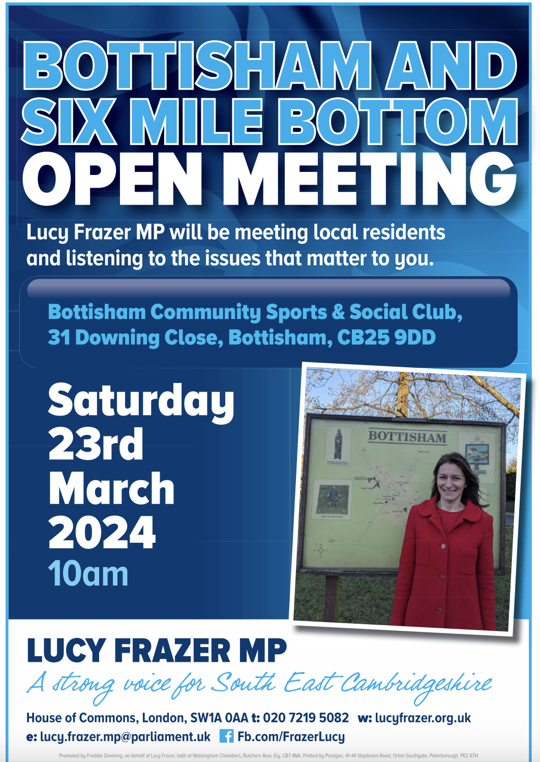 Lucy Frazer MP Open Surgery